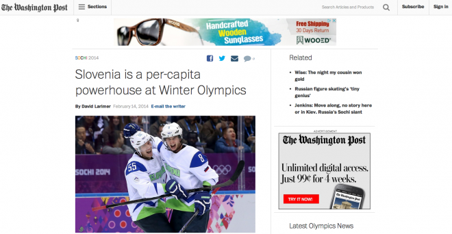 Slovenia is a per capita powerhouse at Winter Olympics  / The Washington Post