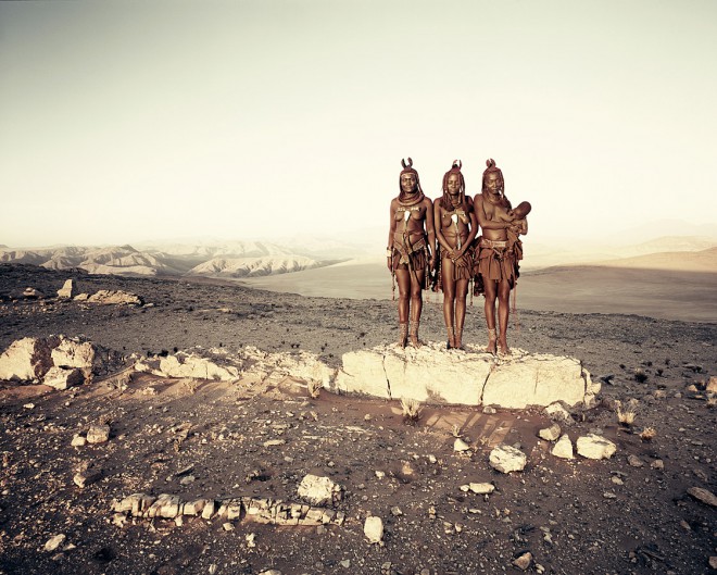 Pripadnice plemena Himba.