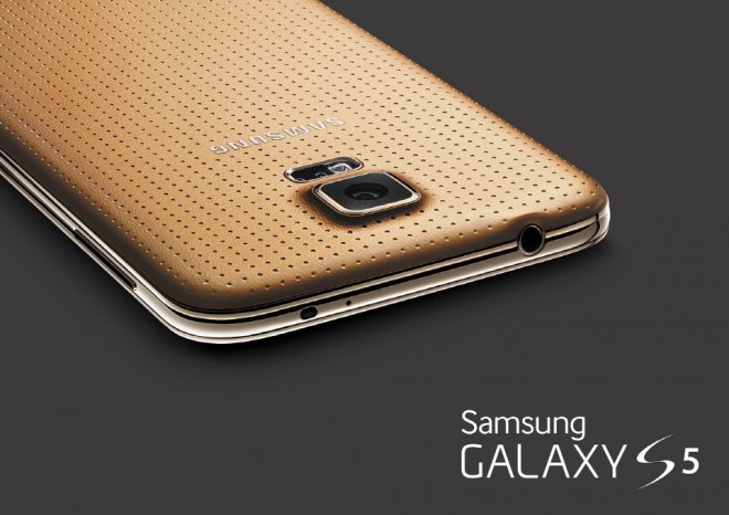 The Samsung Galaxy S5 will be available in black, white, gold and blue.