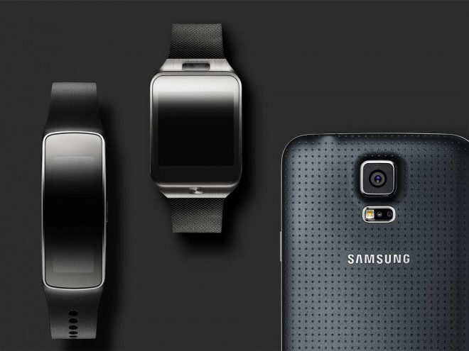 You can also connect the new Samsung Galaxy S5 to the new Gear devices. 