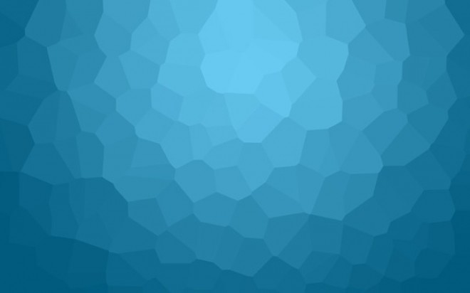 Blauwe zeshoek