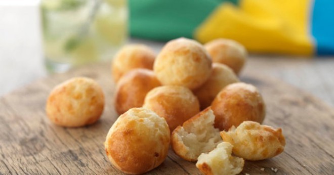 Pão de queijo or cheese balls from Brazil