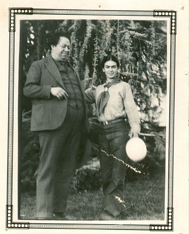 Frida Kahlo en Diego Rivera in Californië, 1931