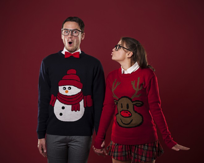 Christmas clothes.