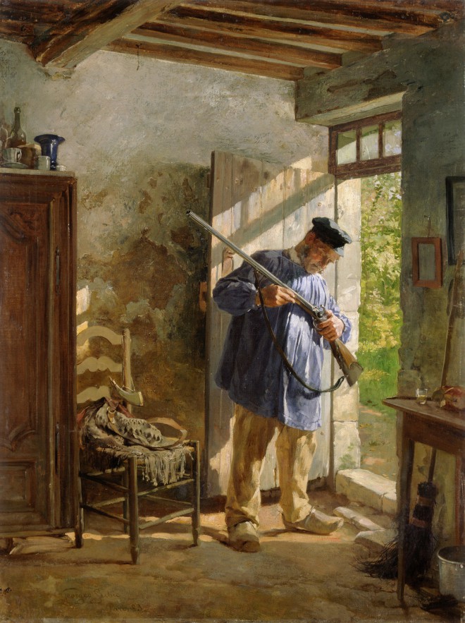 Jurij Šubic je svojo najbolj znano sliko Pred lovom naslikal prav v Normandiji.
