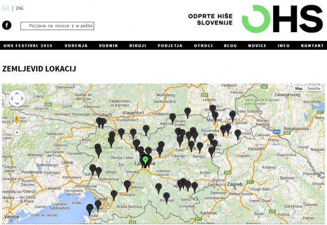 可视为斯洛文尼亚开放日一部分的项目地点。