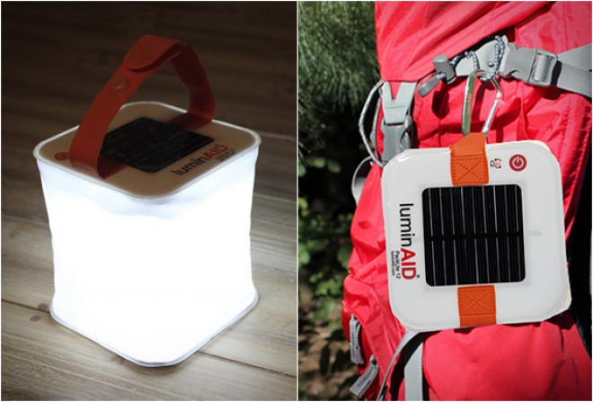 Napihljiva solarna svetilka LuminAID Packlite 12 je obvezna oprema nahrbtnikarjev.