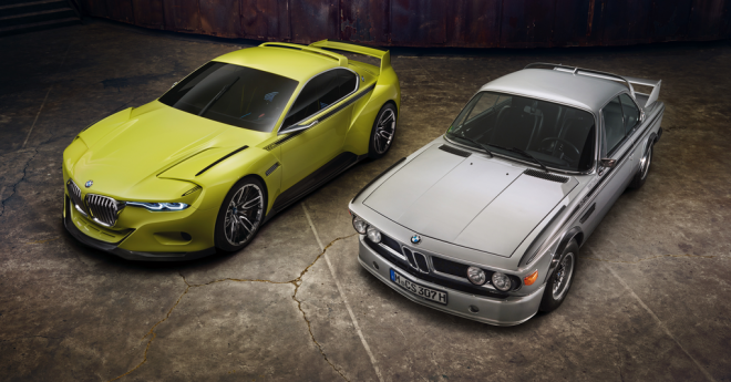 Der BMW 3.0 CSL Hommage und seine Inspirationsquelle, der BMW 3.0 CSL.
