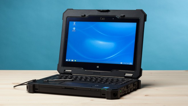The Dell Latitude 12 Rugged Tablet is one moment a tablet, and the next a laptop that also belongs in war zones.