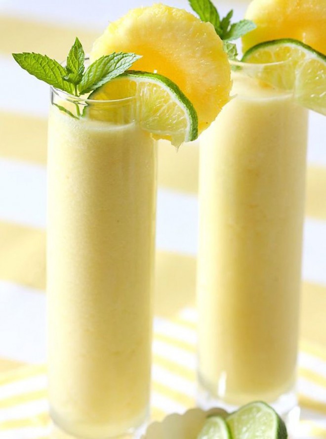 Batido de plátano y piña