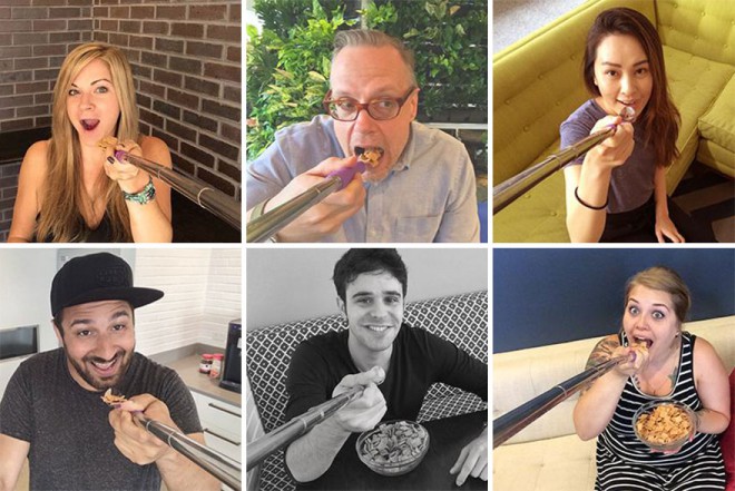 The selfie spoon is the latest bizarre trend in the world of selfies.