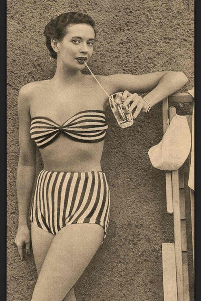 Bikinis used to be a little bigger, but they were just as hot!