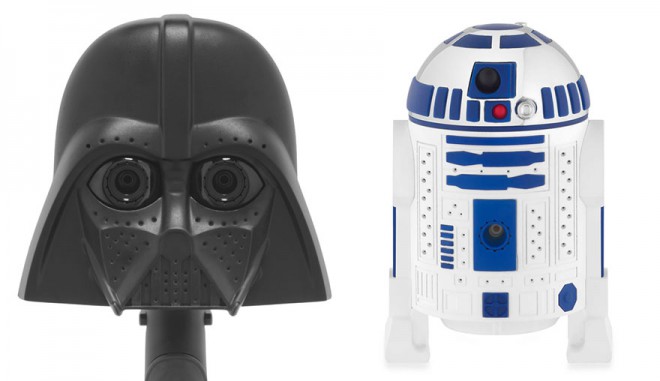 Darth Vader in R2-D2 ročki za tuširanje.