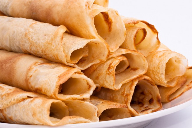 Zo eten wij meestal pannenkoeken.