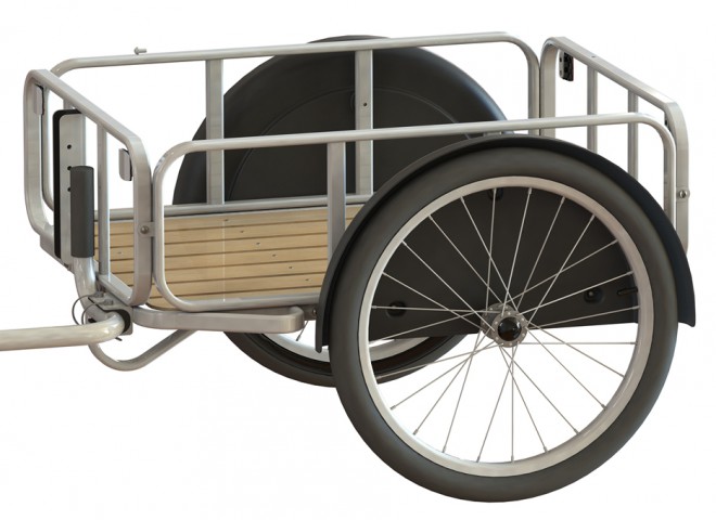 Ikea "biciklu" je priložen tudi priklopni prtljažnik, ki ga lahko povsem enostavno namestimo na zadnji del kolesa. 