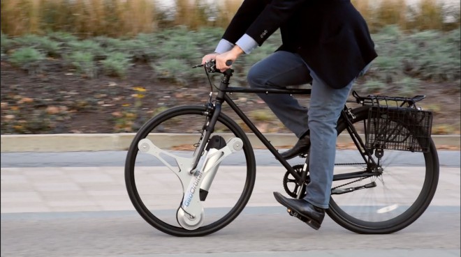 Motorizirano kolo GeoOrbital je uporabno praktično na vsakem kolesu.