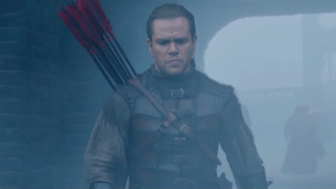 Who is the Great Wall of China really protecting Matt Damon and company from?