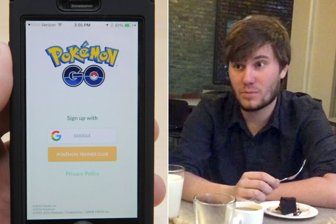 Evan Scribners kæreste opdagede, at han besøgte sin ekss lejlighed gennem Pokemon GO.