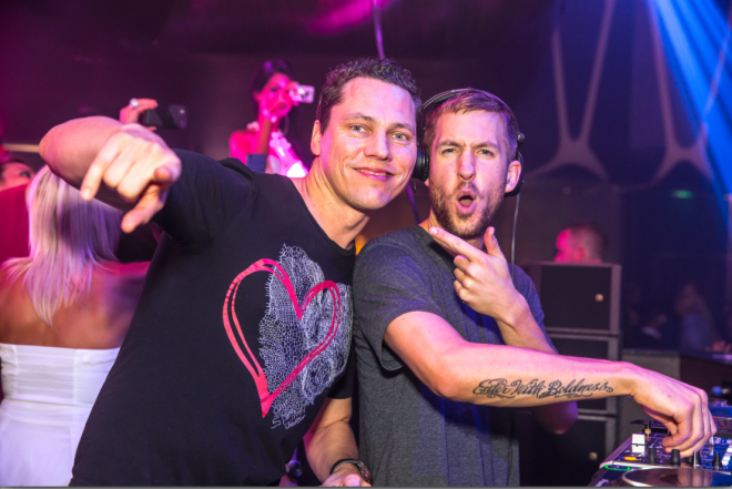 First and second. Calvin Harris and DJ Tiësto.