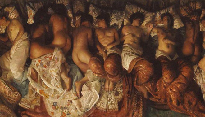 Vincent Desiderio en zijn schilderij Slaap.