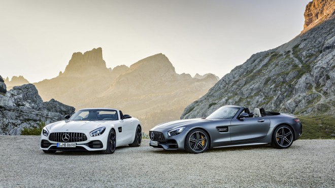 O AMG GT Roadster e o AMG GT C Roadster serão apresentados ao público mundial pela primeira vez no Salão Automóvel de Paris.