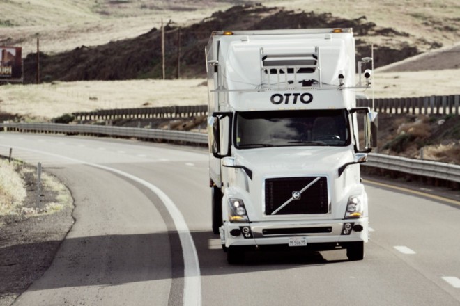 Otto har för närvarande sex självkörande lastbilar redo för autonom leverans i sin flotta.