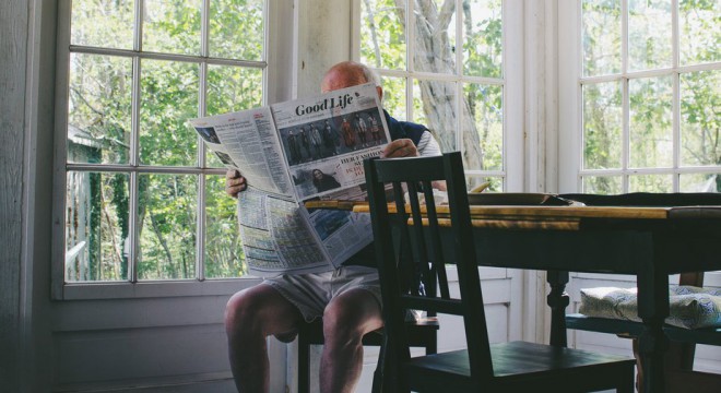 Reading the newspaper (unfortunately) does not count. You must read books for a longer life.