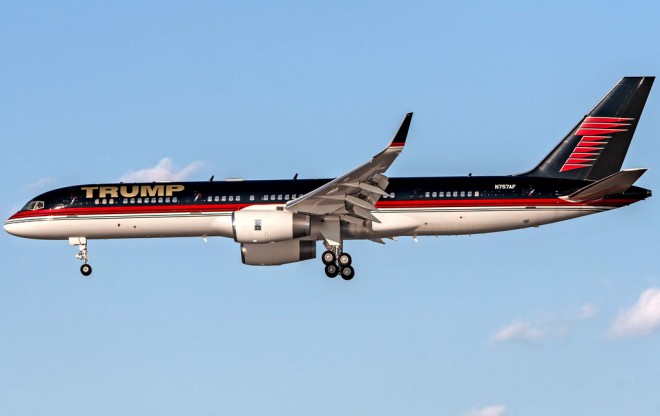 Trump's Boeing 757-200.