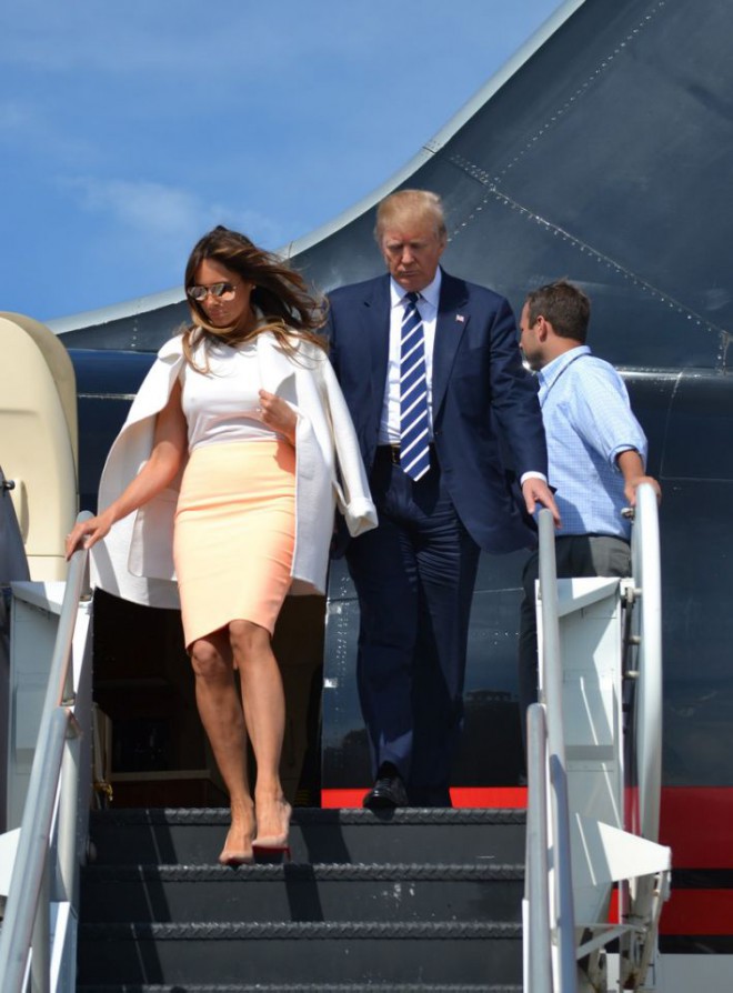 Melania Trump also takes the plane regularly.