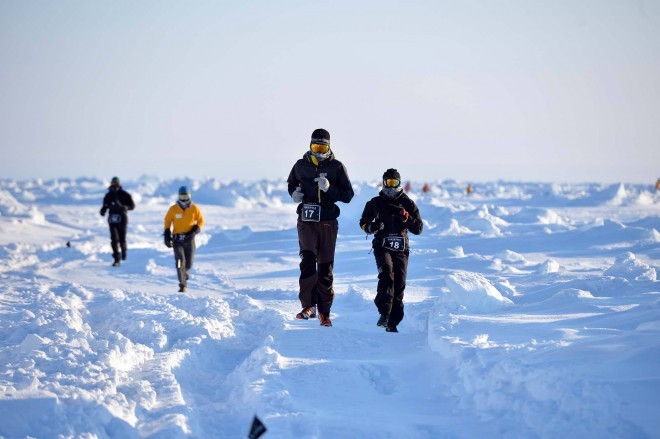 Du kan løbe et maraton på Nordpolen
