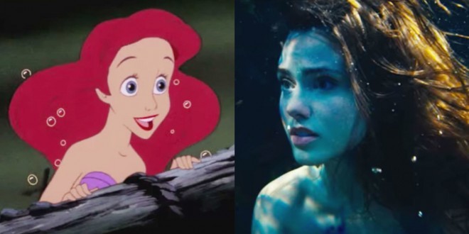 Primerjava Disneyjeve male morske deklice in igrane različice.