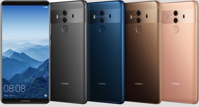 Huawei-familien er rigere for Huawei Mate 10 og Mate 10 Pro smartphones.