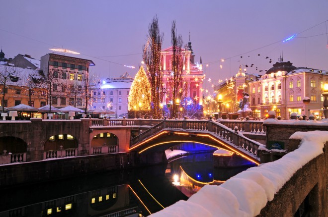 Ljubljana će 1. prosinca 2017. upaliti blagdansku rasvjetu.