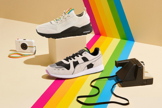 Zwei Schuhmodelle in zwei verschiedenen Ausführungen.