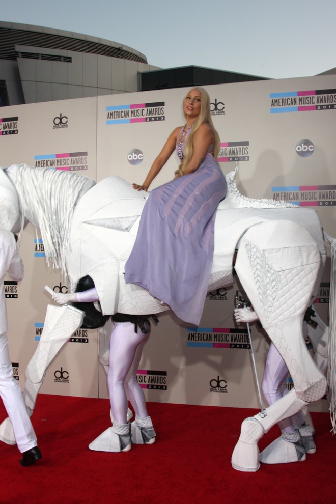 Walk the red carpet on a human-powered horse.