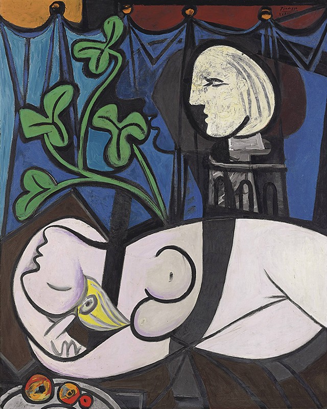 10. Pablo Picasso: Akt, zeleno listje in poprsje - 88 milijonov evrov