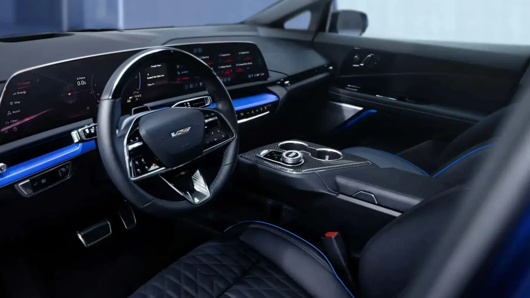 2026 Cadillac Optiq‑V: električni mišičnjak, ki prehiteva tudi svojo senco