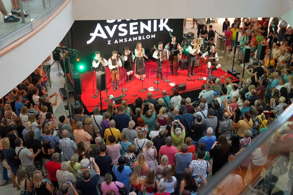 Obiskovalci so bili nad nastopom Ansambla Saša Avsenika navdušeni. / Foto: Mediaspeed