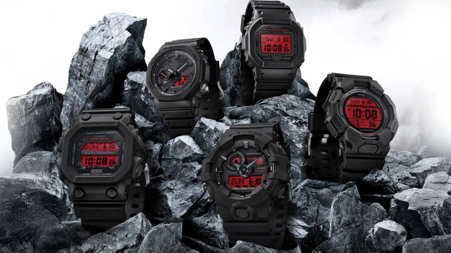 99€ za legendarno Casio G-Shock GD-010BBR-1: črna moč z rdečim utripom – ujami jo do razprodaje