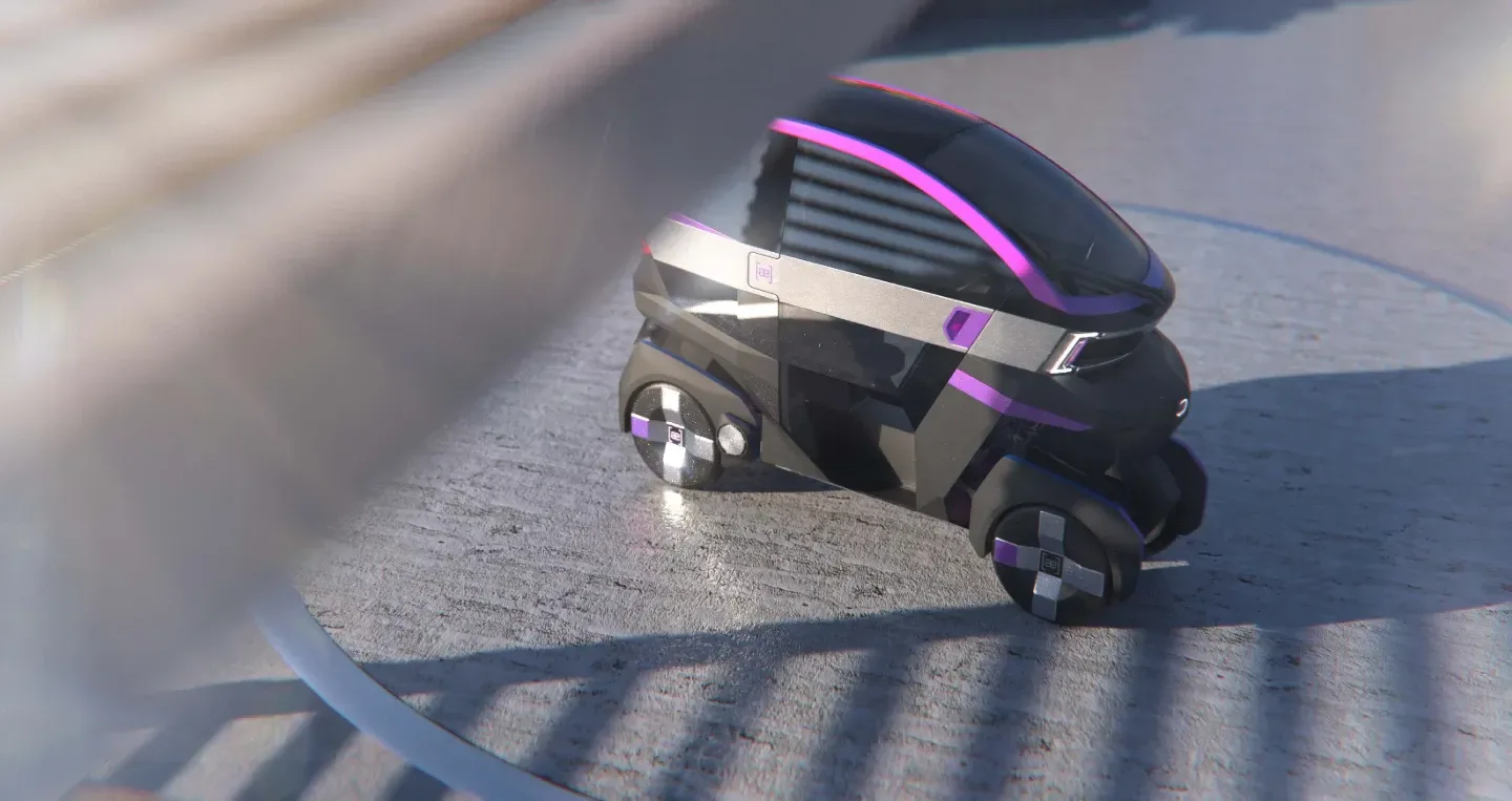 AE Motion: Majhen električni nagibni čudež, ki združuje motocikel in avtomobil