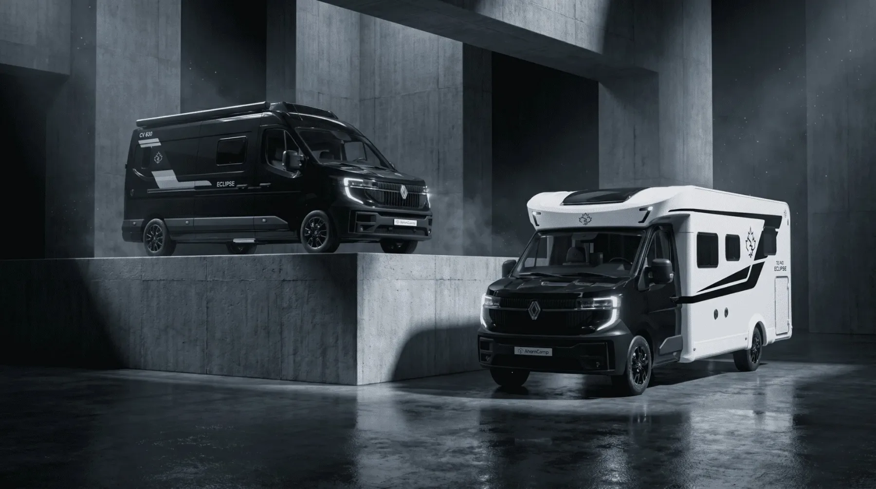 Ahorn Camp CV 630 Eclipse Edition (2027): kamper v barvi sončnega mrka, ki dokazuje, da je Renault Master najpametnejša baza na trgu