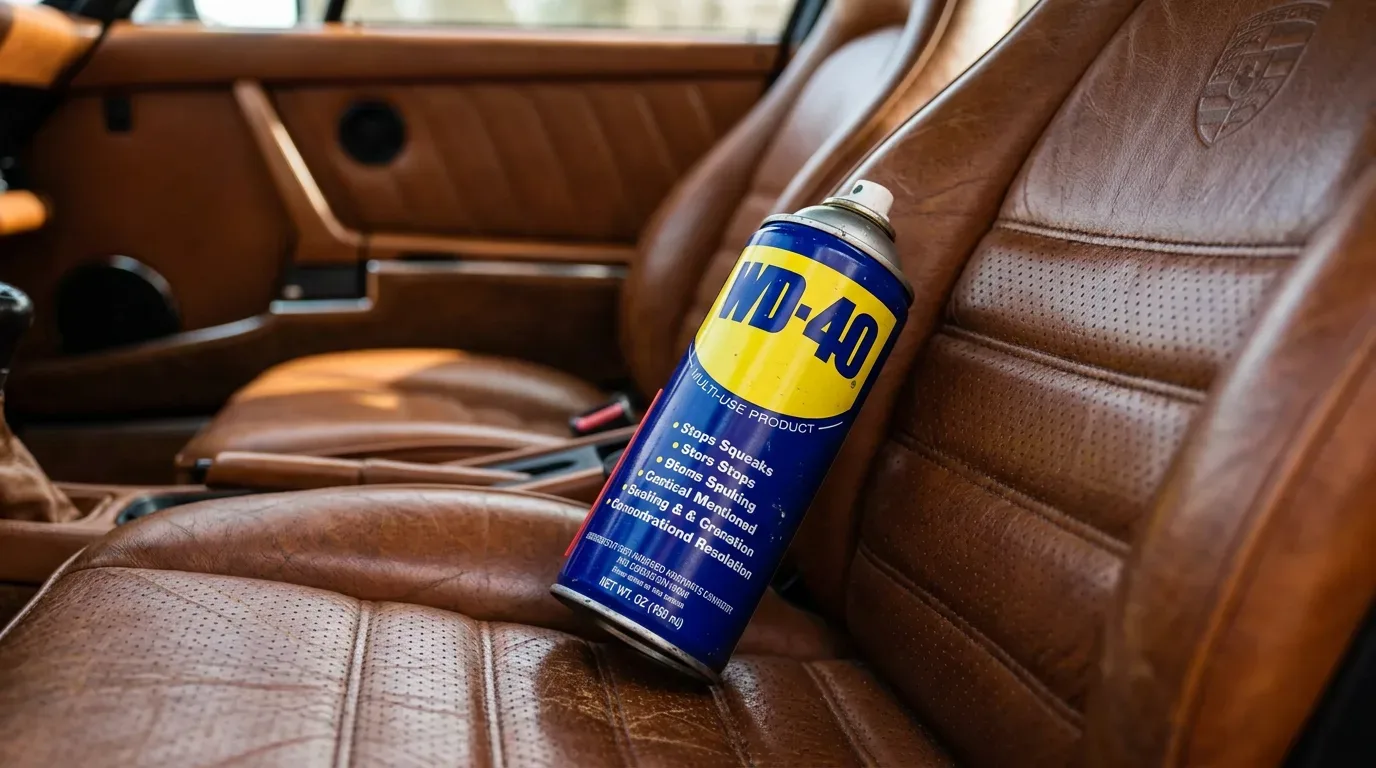 Ali je varno uporabiti WD-40 na usnjenih avtomobilskih sedežih ali si boste uničili salon?