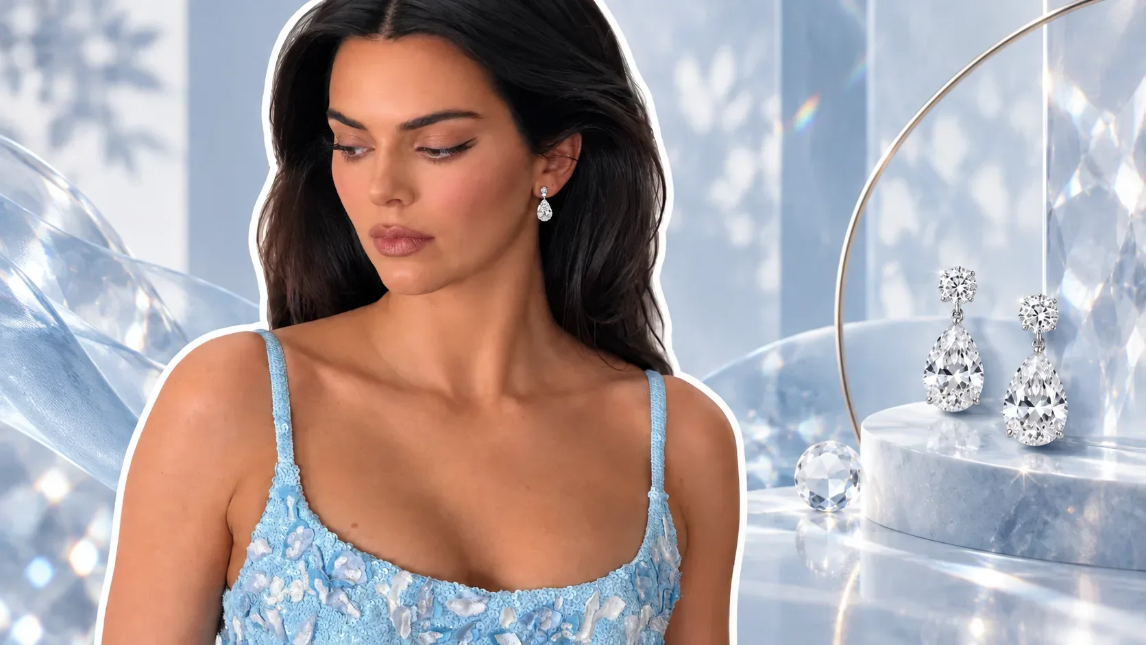 Diamantni viseči uhani so nov modni imperativ, ki tiho osvaja modno sceno 2026