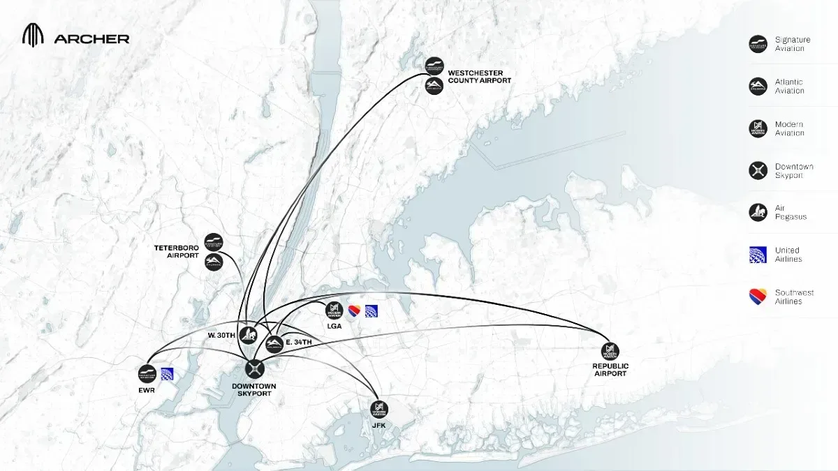 Archer Midnight: Newyorški leteči taksi, ki bo prometne zamaške pustil v ogledalu