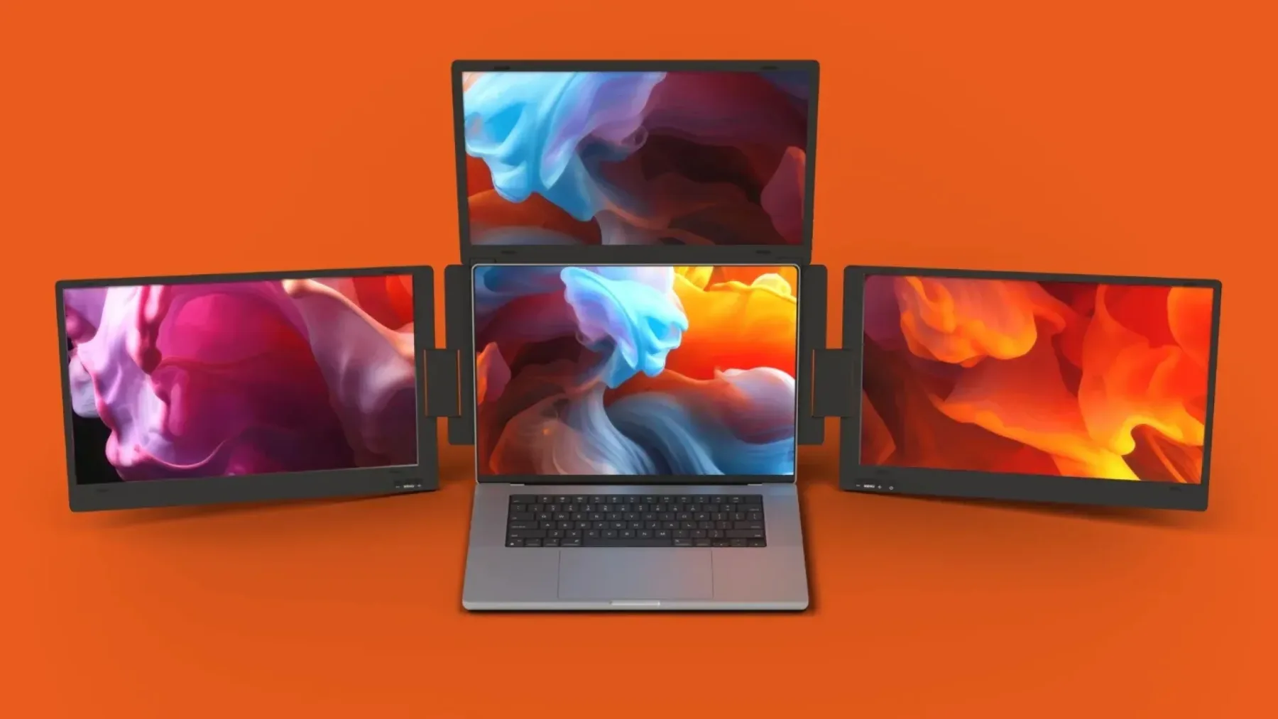 Aura Triple Boost 14 Pro: Ko ti en zaslon več ni dovolj, dobiš kar tri dodatne zaslone prenosnika