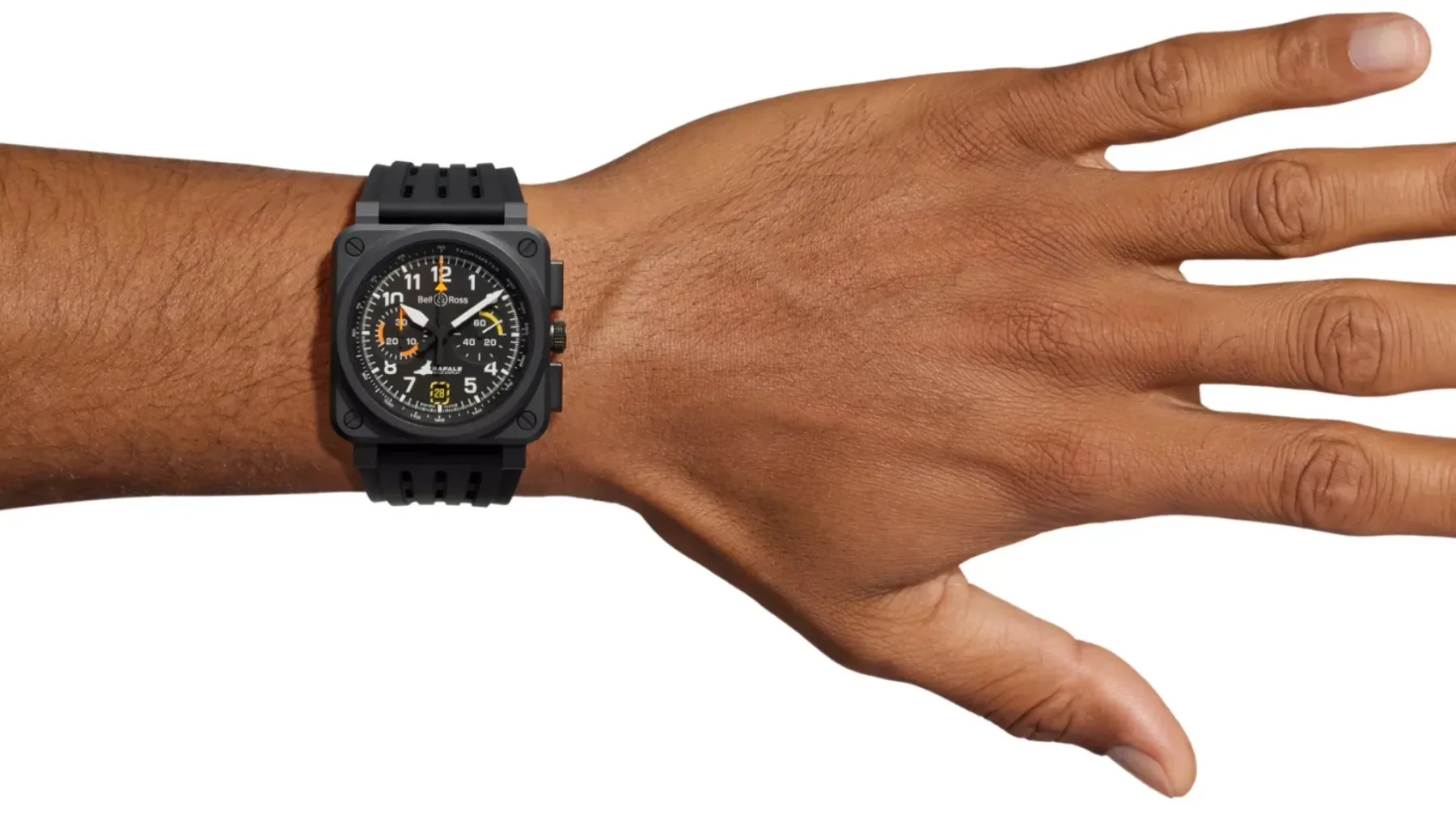 Bell & Ross BR‑03 Chrono Rafale Solo Display: ko lovec Rafale pristane na zapestju