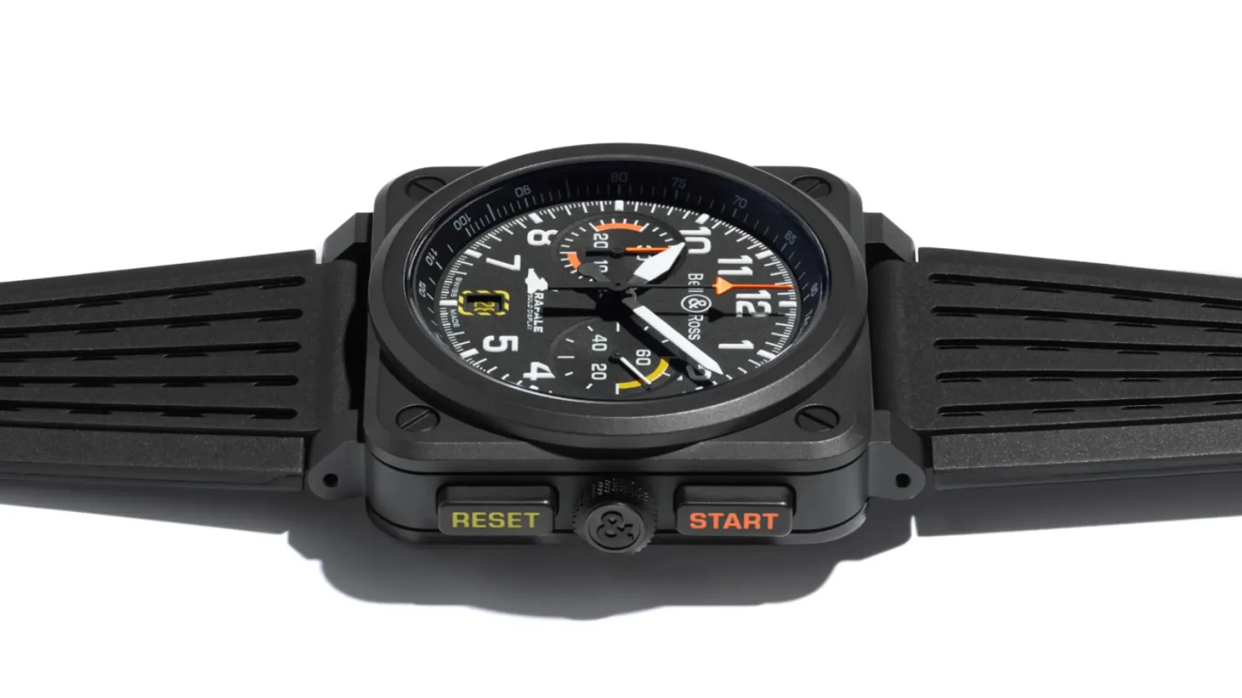 Bell & Ross BR‑03 Chrono Rafale Solo Display: ko lovec Rafale pristane na zapestju