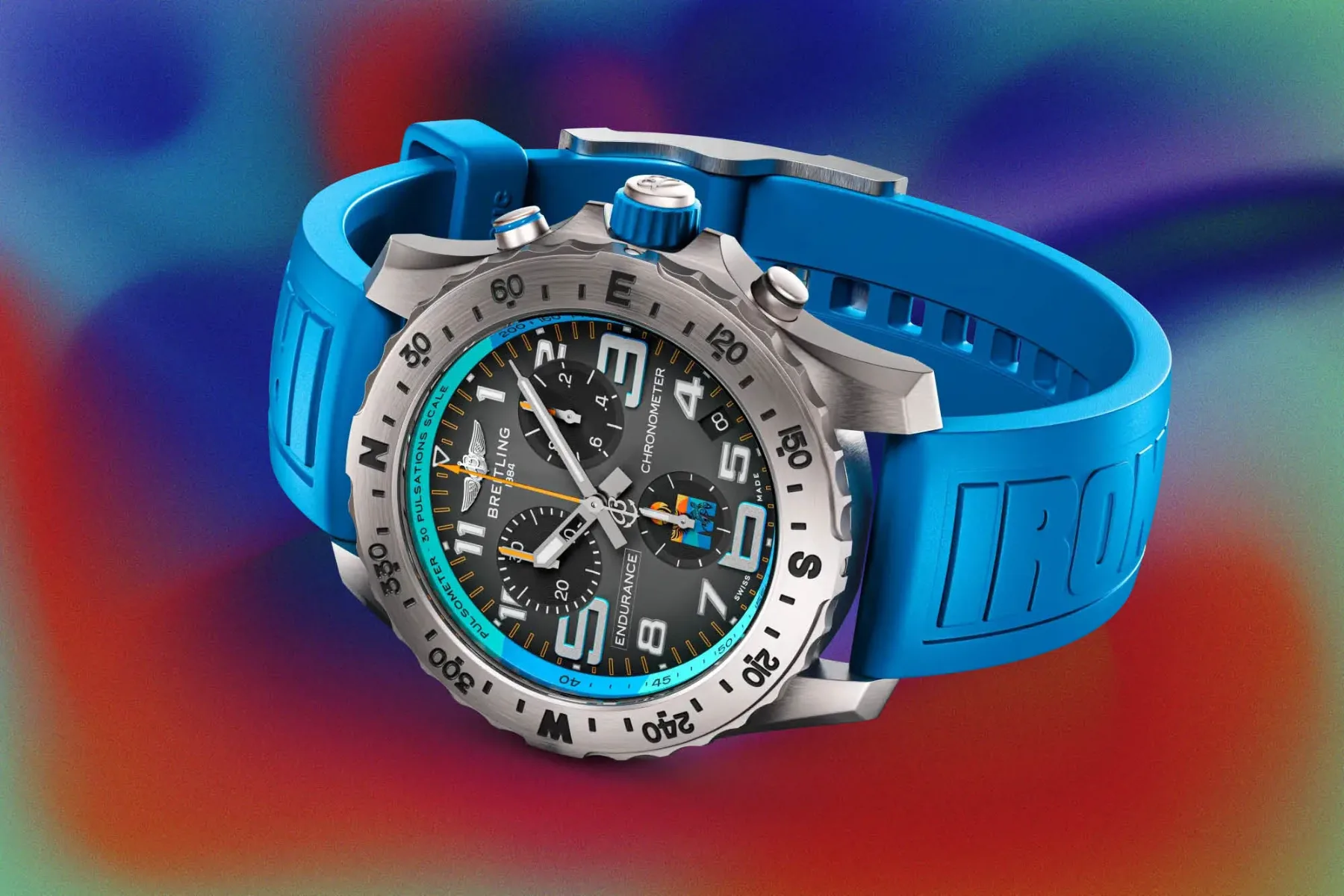 Breitling ENDURANCE PRO 44 končno v titanu: Ironman 2025 prinaša prvo kovinsko ohišje in drzno 70.3 izdajo