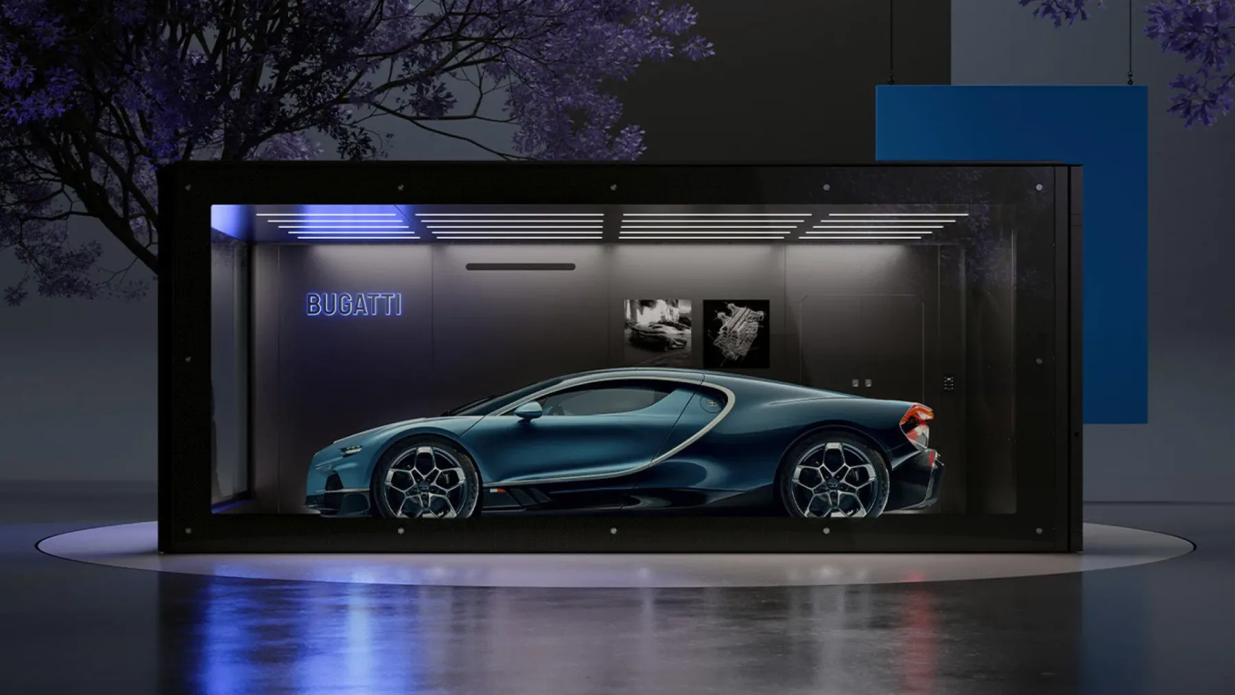 Bugatti FG-01 garaža: razkošje za vašega konjička iz sanj