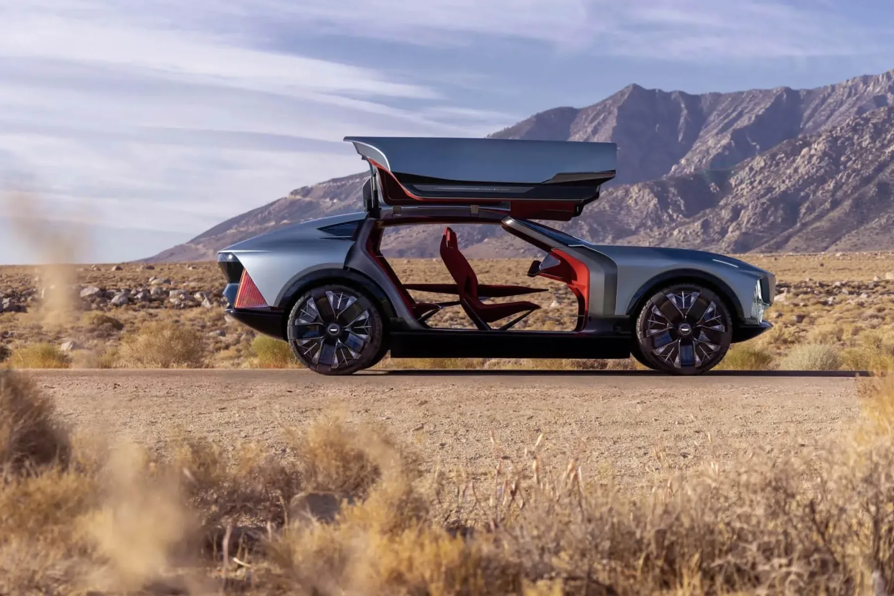 Cadillac Elevated Velocity: koncept z gullwing vrati, puščavskim apetitom in wellnessom za volanom